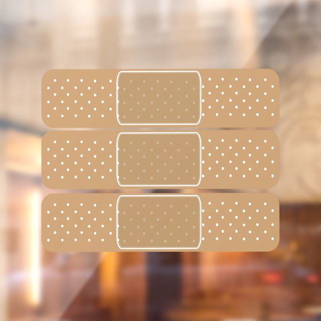 Autocollant Pour Fenêtre Boucle d'ouch Stick Plaster Novelty (Feuille 2)