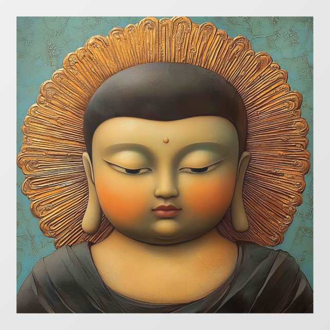 Autocollant Pour Fenêtre Bouddha (Feuille)