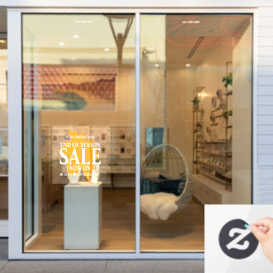 Autocollant Pour Fenêtre Boutique de détail affaires fin de saison automne