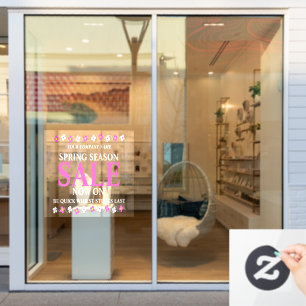 Autocollant Pour Fenêtre Boutique de détail affaires fin de saison printem
