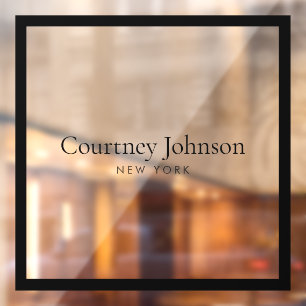 Autocollant Pour Fenêtre Boutique de Luxe Minimaliste Élégante 