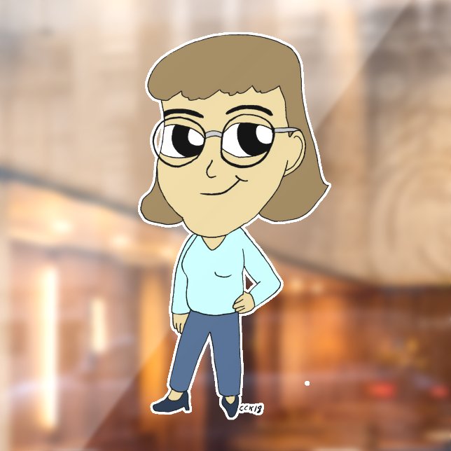 Autocollant Pour Fenêtre bouton chibi (Feuille 2)