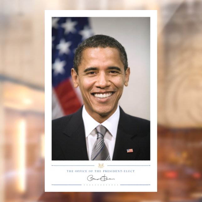 Autocollant Pour Fenêtre Bureau du président élu Barack Obama (Feuille 2)