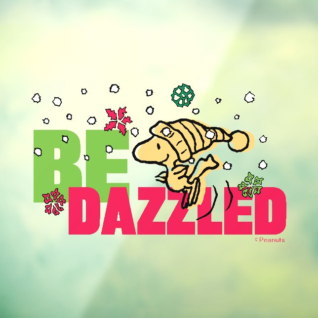 Autocollant Pour Fenêtre cacahuètes | Bois de Noël Eblouissez (Feuille 3)