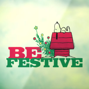 Autocollant Pour Fenêtre cacahuètes   Être Festive Cling de fenêtre