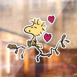 Autocollant Pour Fenêtre cacahuètes Sifflet Woodstock