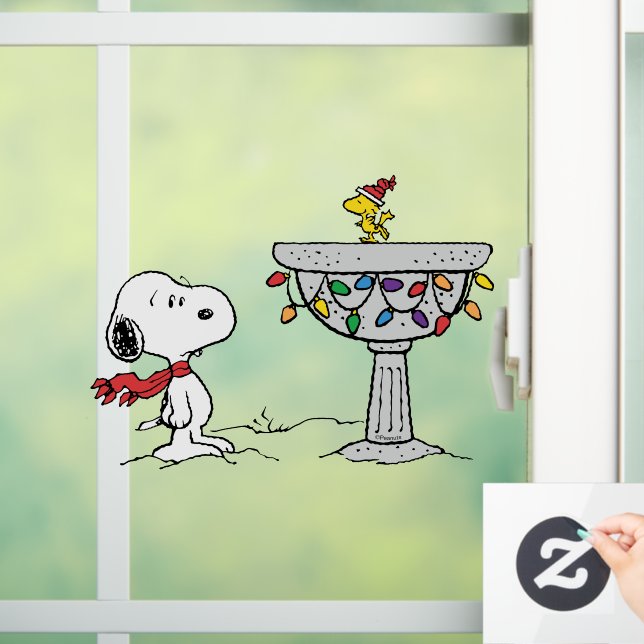 Autocollant Pour Fenêtre cacahuètes | Snoopy & Woodstock Froid Birdbath (Maison)