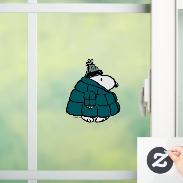 Autocollant Pour Fenêtre cacahuètes | Veste Snoopy Winter Puffer (Maison)