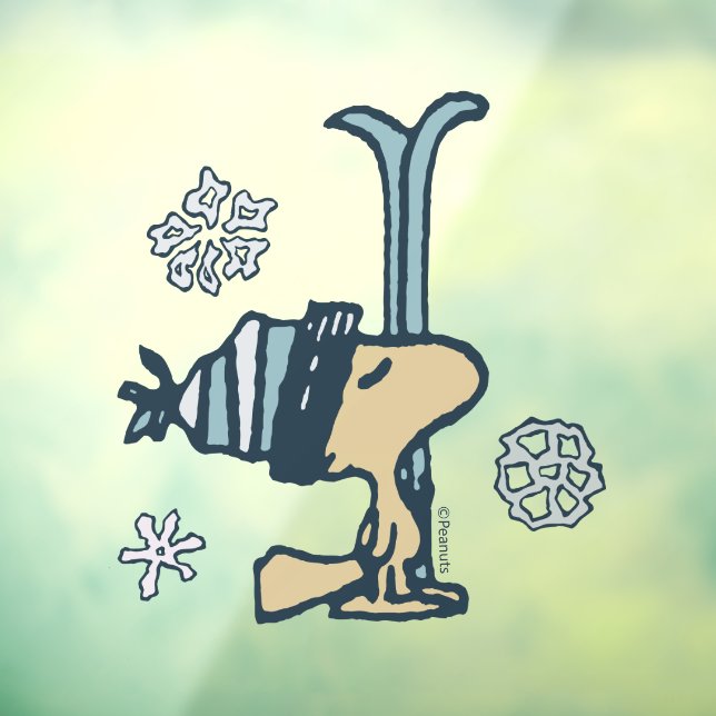 Autocollant Pour Fenêtre cacahuètes | Woodstock Ski Pro (Feuille 3)