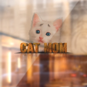 Autocollant Pour Fenêtre cadeau Amoureux des chats   cadeau maman chat   me