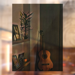 Autocollant Pour Fenêtre cadeau guitariste cool