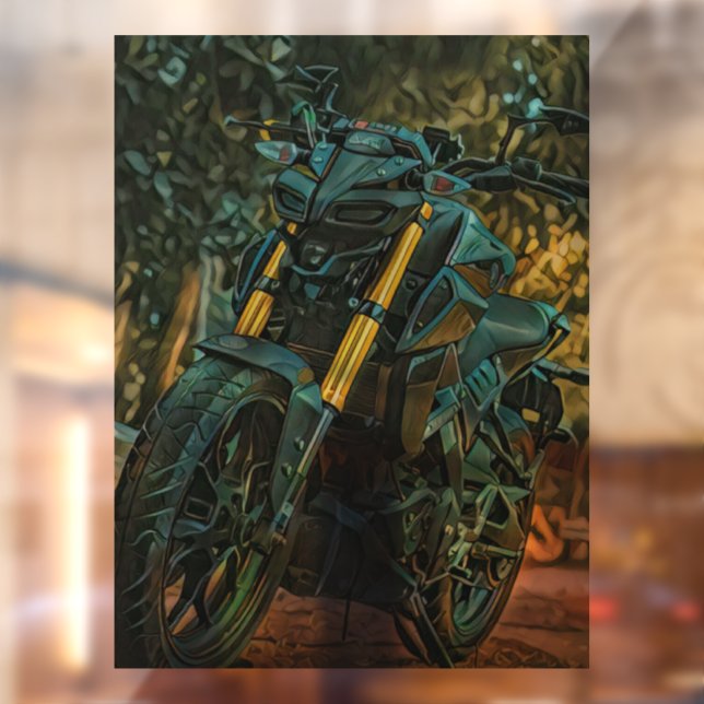 Autocollant Pour Fenêtre Cadeau moto (Feuille 2)