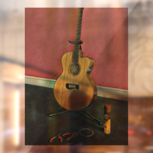 Autocollant Pour Fenêtre Cadeau pour musicien guitariste