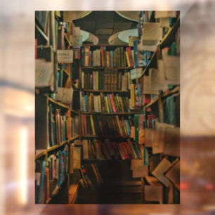 Autocollant Pour Fenêtre Cadeau vintage pour les amateurs de livres