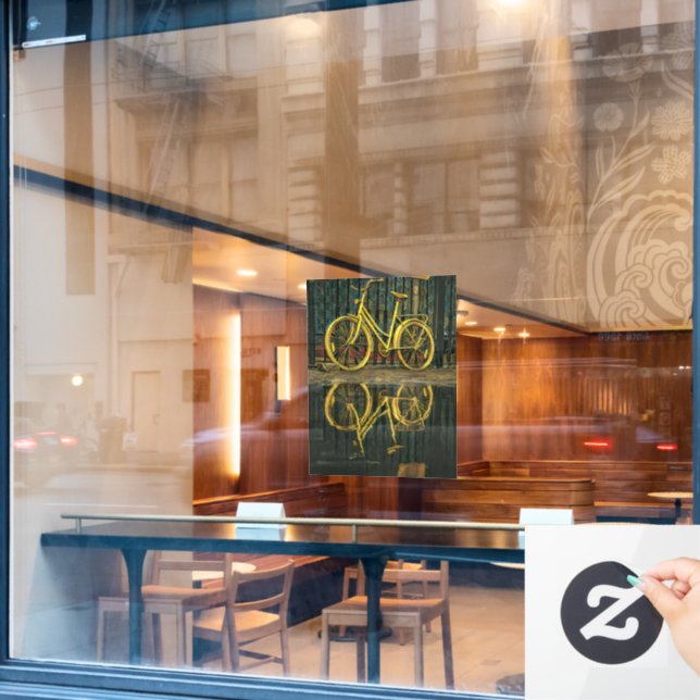 Autocollant Pour Fenêtre Cadeaux cyclistes (Fenêtre de café)