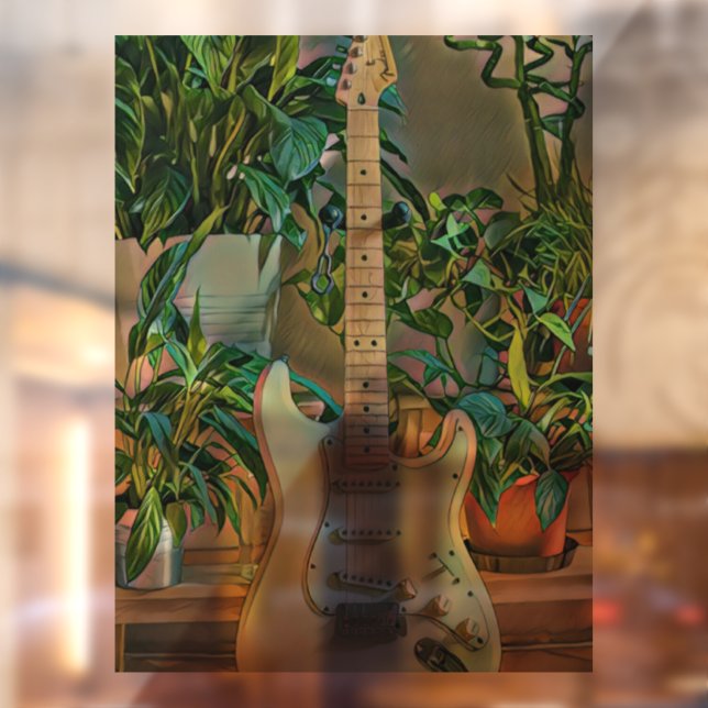 Autocollant Pour Fenêtre Cadeaux guitaristes (Feuille 2)