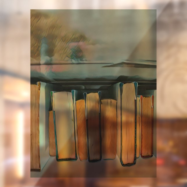 Autocollant Pour Fenêtre Cadeaux pour les amateurs de livres (Feuille 2)