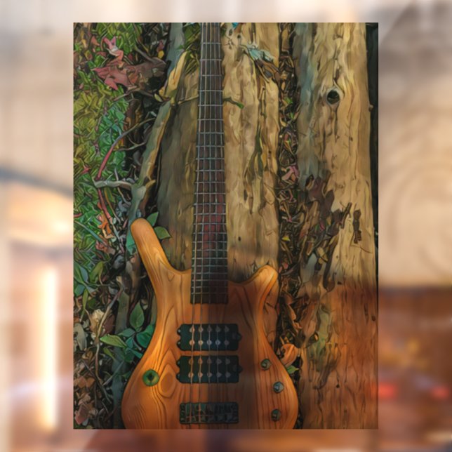 Autocollant Pour Fenêtre Cadeaux pour un musicien guitariste (Feuille 2)