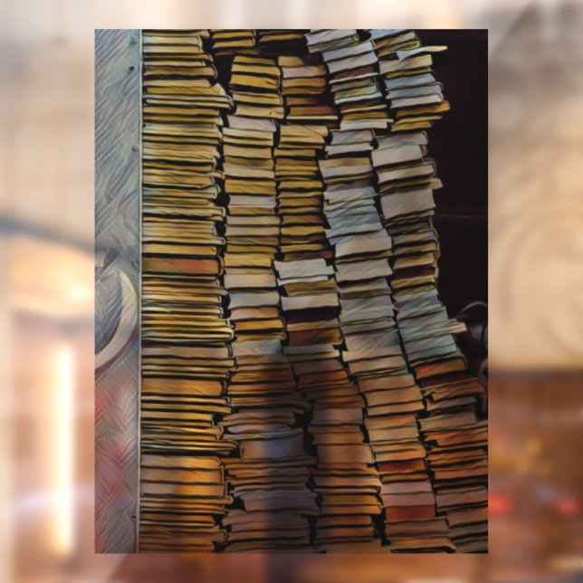 Autocollant Pour Fenêtre Cadeaux uniques pour les amateurs de livres (Feuille 2)