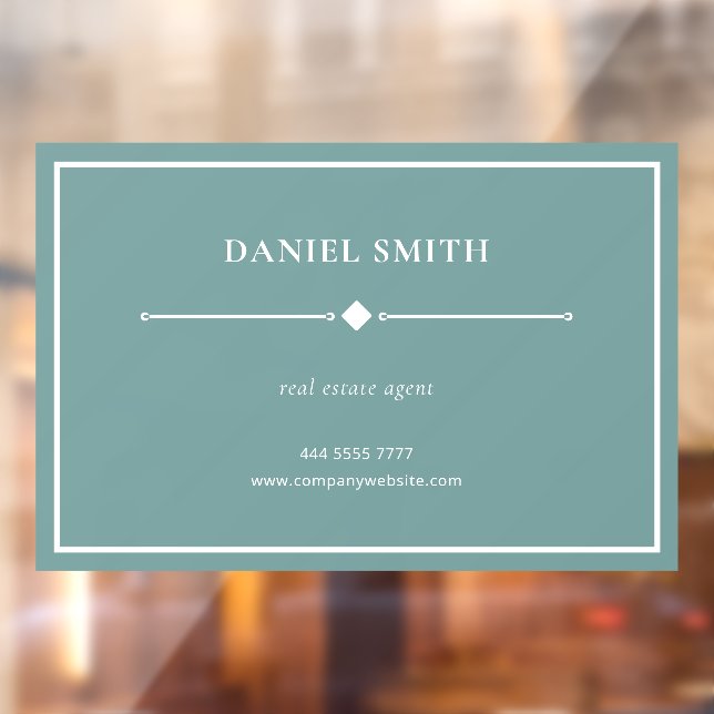 Autocollant Pour Fenêtre Cadre blanc simple pour un usage professionnel de  (Feuille 2)