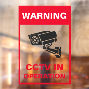 Autocollant Pour Fenêtre Cadre métallique de sécurité d'avertissement gras 