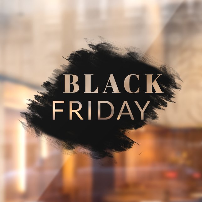 Autocollant Pour Fenêtre Cadres Black Brush personnalisés Black Friday Stor (Feuille 2)