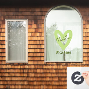 Autocollant Pour Fenêtre Café Matcha
