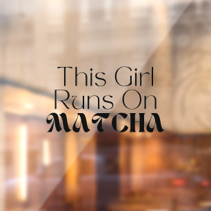 Autocollant Pour Fenêtre Café Matcha