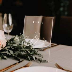 Autocollant Pour Fenêtre Calligraphie moderne Tableau Un numéro de tableau