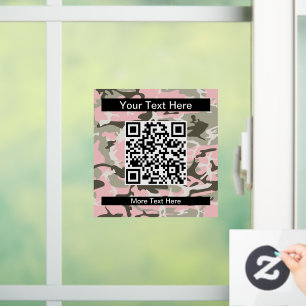 Autocollant Pour Fenêtre Camo rose et vert, Camouflage, Militaire, Armée