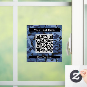 Autocollant Pour Fenêtre Camouflage bleu marine, Militaire, Armée