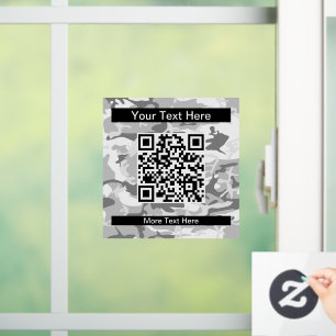 Autocollant Pour Fenêtre Camouflage gris neige d'hiver, Militaire, Armée