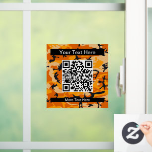 Autocollant Pour Fenêtre Camouflage orange, Militaire, Armée