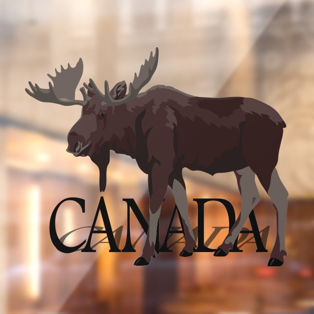 Autocollant Pour Fenêtre Canada Moose Decal Personalized Moose Window Cloua (Feuille 2)