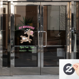 Autocollant Pour Fenêtre Caricature de chèvre billy joyeux