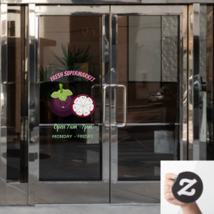 Autocollant Pour Fenêtre Caricature mignonne mauve mangouste