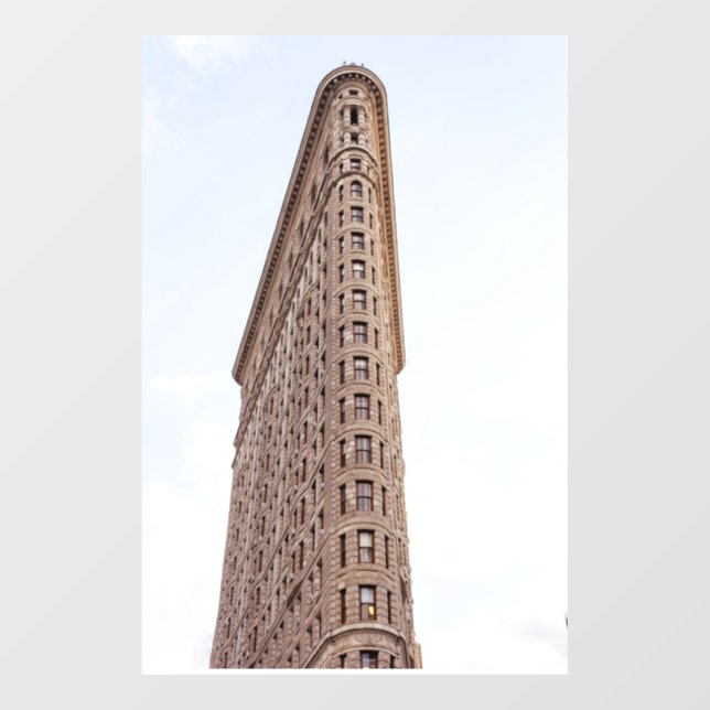Autocollant Pour Fenêtre Carte postale du bâtiment Flatiron (Feuille)