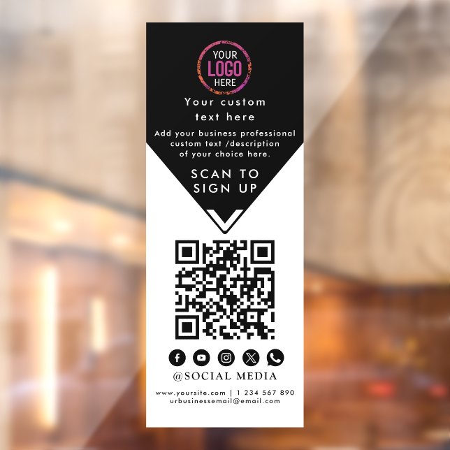 Autocollant Pour Fenêtre Cartes professionnelles (Feuille 2)