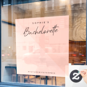 Autocollant Pour Fenêtre Célibataire Peach Pink   Fond minimal pour photos