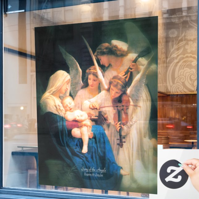 Autocollant Pour Fenêtre Chanson des anges 1881 (Fenêtre de café)