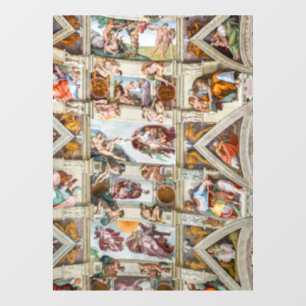 Autocollant Pour Fenêtre Chapelle Sixtine Michel-Ange - Vatican, Rome, Ital