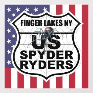 Autocollant Pour Fenêtre Chapitre Finger Lakes - Drapeau et logo autocollan