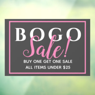 Autocollant Pour Fenêtre Charcoal BOGO Vente au détail Clou fenêtre