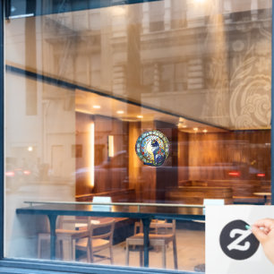 Autocollant Pour Fenêtre Chat assis Chat Chaise en verre style Suncatcher