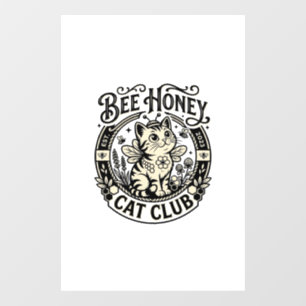 Autocollant Pour Fenêtre Chat Chéri Abeille Drôle Graphique - Club Chat Ché