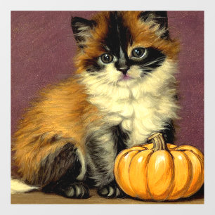 Autocollant Pour Fenêtre Chat d'Halloween Ragdoll vintage
