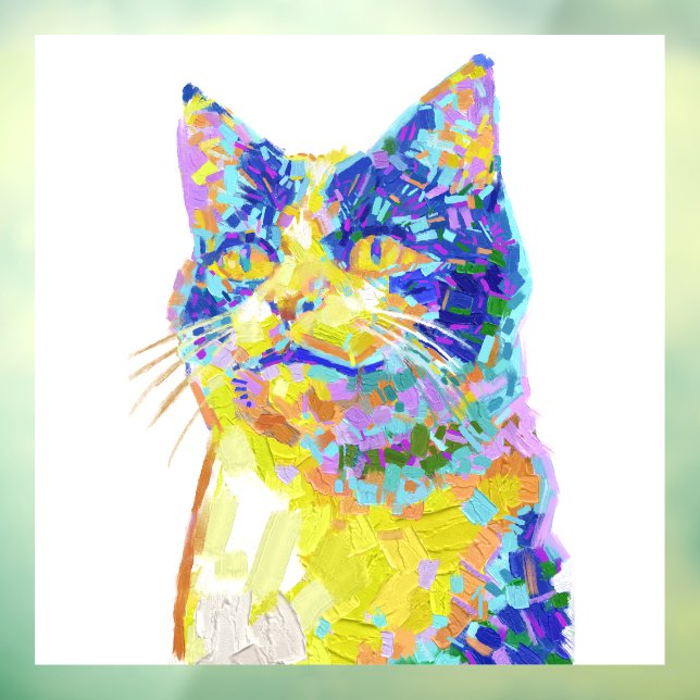 Autocollant Pour Fenêtre Chat sous le soleil (Feuille 3)
