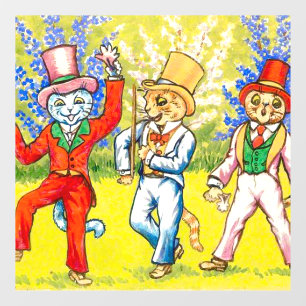 Autocollant Pour Fenêtre Chats dansants