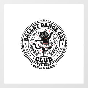 Autocollant Pour Fenêtre Chemise d'art pour amateur de danse de ballet et d