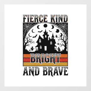 Autocollant Pour Fenêtre Chemise d'autonomisation Halloween Brave Vintage S
